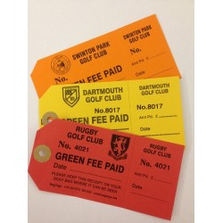 Green Fee Tags (Packs of 1000)